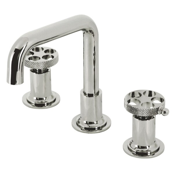 Kingston Brass KS142RKXPN Widespread Bathroom Faucet with Push Pop-Up, Polished Nickel KS142RKXPN - main